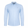 Camisa Social Slim Fit Aramis Masculina Algodão Egípcio Azul Claro