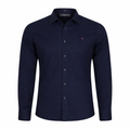 Camisa Social Slim Fit Aramis Masculina Algodão Egípcio Premium Azul Marinho