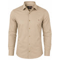 Camisa Social Aramis Slim Algodão Egípcio Luxo Caqui